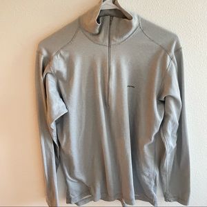 Patagonia Gray Midweight Capilene 1/4 Zip Baselayer Pullover Mens Medium
